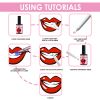 Tooth Gems Kit Shining DIY Teeth Gems Flat Bottom Round Gemstone Style DIY Tooth Jewelry Kit Removable Tooth Ornaments Artificial Fashionable Crystal